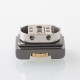 Authentic Yachtvape Eclipse Dual Boro Bridge for Billet / Boro Box - Gun Metal, 4ml