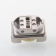 Authentic Yachtvape Eclipse Dual Boro Bridge for Billet / Boro Box - Silver, 4ml