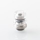 Mission Tips V2 Mini Nuke Style Drip Tip Set for BB / Billet Boro AIO Mod - Silver, 4 PCS Mouthpieces (Aluminum + Crystal + POM)