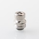 Mission Tips V2 Mini Nuke Style Drip Tip for BB / Billet Boro AIO Mod - Silver, Stainless Steel + Titanium