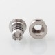 Mission Tips V2 Mini Nuke Style Drip Tip for BB / Billet Boro AIO Mod - Silver, Stainless Steel + Titanium