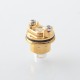 Protocol Ridge Style RBA Bridge for Billet / BB / Boro Mod - Gold, 6 PCS Air Pin 1.0 / 2.0 / 2.5 / 3.0 / 3.5 / 4.0mm