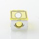 WICK'D XO Style Boro Tank for SXK BB / Billet AIO Box Mod Kit - Translucent Yellow, Acrylic