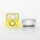 WICK'D XO Style Boro Tank for SXK BB / Billet AIO Box Mod Kit - Translucent Yellow, Acrylic