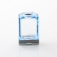 WICK'D XO Style Boro Tank for SXK BB / Billet AIO Box Mod Kit - Translucent Blue, Acrylic