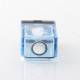 WICK'D XO Style Boro Tank for SXK BB / Billet AIO Box Mod Kit - Translucent Blue, Acrylic