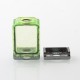 WICK'D XO Style Boro Tank for SXK BB / Billet AIO Box Mod Kit - Translucent Green, Acrylic