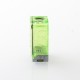 WICK'D XO Style Boro Tank for SXK BB / Billet AIO Box Mod Kit - Translucent Green, Acrylic