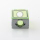 WICK'D XO Style Boro Tank for SXK BB / Billet AIO Box Mod Kit - Translucent Green, Acrylic