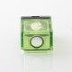 WICK'D XO Style Boro Tank for SXK BB / Billet AIO Box Mod Kit - Translucent Green, Acrylic