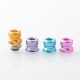 Mission Tips V2 Mini Nuke Style Drip Tip Set for BB / Billet Boro AIO Mod - Silver, 4 PCS Mouthpieces (Aluminum)