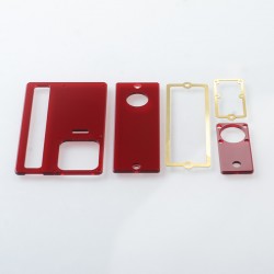 Authentic MK MODS Cover Panel Plate for SAN AIO Boro Box Mod - Red, Acrylic
