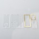 Authentic MK MODS Cover Panel Plate for SAN AIO Boro Box Mod - Clear, Acrylic