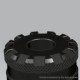 YFTK Bamboo Knot Style Top Cap Tank Tube for Flash E-Vapor FEV V4.5S+ / V4.5 RTA - Black, 4.8ml