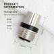 SXK Notch Style Drip Tip for BB / Billet / Boro AIO Box Mod - Silver, 316 Stainless Steel + POM