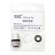 SXK Notch Style Drip Tip for BB / Billet / Boro AIO Box Mod - Silver, 316 Stainless Steel + POM