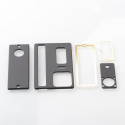 Authentic MK MODS Cover Panel Plate for SAN AIO Boro Box Mod - Black, Acrylic