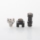 Kontrl Mkro Style RBA Bridge for Billet / BB / Boro Mod - Black, 316SS, 5 PCS Air Pin 1.0 / 1.2 / 2.5 / 3.5 / 4.0mm