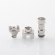 Kontrl Mkro Style RBA Bridge for Billet / BB / Boro Mod - Silver, 316SS, 5 PCS Air Pin 1.0 / 1.2 / 2.5 / 3.5 / 4.0mm