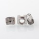 Kontrl Mkro Style RBA Bridge for Billet / BB / Boro Mod - Silver, 316SS, 5 PCS Air Pin 1.0 / 1.2 / 2.5 / 3.5 / 4.0mm