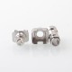 Kontrl Mkro Style RBA Bridge for Billet / BB / Boro Mod - Silver, 316SS, 5 PCS Air Pin 1.0 / 1.2 / 2.5 / 3.5 / 4.0mm