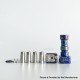 Kontrl Mkro Style RBA Bridge for Billet / BB / Boro Mod - Blueing, Titanium, 5 PCS Air Pin 1.0 / 1.2 / 2.5 / 3.5 / 4.0mm