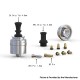 Authentic Auguse Era V2 RDA Rebuildable Dripping Atomizer - Silver, SS316, BF Pin, 22mm Diameter