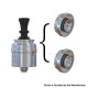Authentic Auguse Era V2 RDA Rebuildable Dripping Atomizer - Silver, SS316, BF Pin, 22mm Diameter