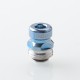 Mission Tips V2 Mini Nuke Style Drip Tip for BB / Billet Boro AIO Mod - Blue, Stainless Steel + Titanium