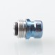 Mission Tips V2 Mini Nuke Style Drip Tip for BB / Billet Boro AIO Mod - Blue, Stainless Steel + Titanium