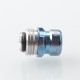 Mission Tips V2 Mini Nuke Style Drip Tip for BB / Billet Boro AIO Mod - Blue, Stainless Steel + Titanium