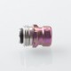 Mission Tips V2 Mini Nuke Style Drip Tip for BB / Billet Boro AIO Mod - Purple, Stainless Steel + Titanium