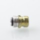 Mission Tips V2 Mini Nuke Style Drip Tip for BB / Billet Boro AIO Mod - Gold, Stainless Steel + Titanium