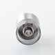 Steam Tuners Style Top Cap Tank + Chimney for Flash e-Vapor V4.5 / V4.5S+ RTA - Silver