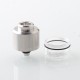 Steam Tuners Style Top Cap Tank + Chimney for Flash e-Vapor V4.5 / V4.5S+ RTA - Silver