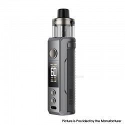[Ships from Bonded Warehouse] Authentic Voopoo Drag S2 60W Box Mod Kit + PnP X Pod DTL - Gray Metal, 5~60W, New Zealand Version