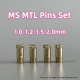 Replacement MTL Air Pins Set for Monarchy Mobb MS Inverted Duck Scepter Inverted Style RBA - Gold, 1.0,1.2,1.5, 2.0mm (4 PCS)