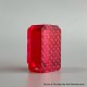 Monarchy DLVC Style Boro Tank for SXK BB / Billet AIO Box Mod Kit - Translucent Red, PC