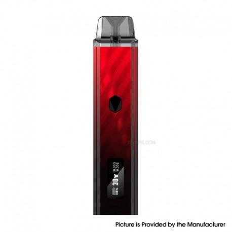 [Ships from Bonded Warehouse] Authentic ZQ Xtal Pro Ultra Pod System Kit - Black Red, VW 1~30W, 1000mAh, 3ml, 0.6ohm / 1.0ohm