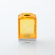 WICK'D XO Style Boro Tank for SXK BB / Billet AIO Box Mod Kit - Translucent Orange, Acrylic