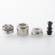 Authentic Auguse Era V2 RDA Rebuildable Dripping Atomizer - Silver, SS316, BF Pin, 22mm Diameter