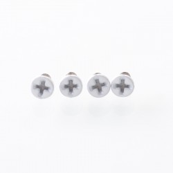 Authentic MK MODS Replacement Screws for Aspire Raga Aio Pod - White, (4 PCS)