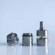 Flash e-Vapor V4.5S+ Style RTA Rebuildable Tank Atomizer - Silver, Titanium Alloy + Glass, 4.5ml, 23mm Diameter