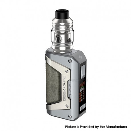 [Ships from Bonded Warehouse] Authentic GeekVape L200 Aegis Legend 2 Mod kit + Z 2021 Tank - Silver, Child Resistant Version