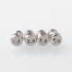 Sturdy One Style RBA Tank Kit for dotMod dotAIO V1 / V2 / V2 Lite, and BB / Billet / Boro Mod - Silver, 1, 2, 2.5, 3.0, 3.5mm