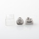 Sturdy One Style RBA Tank Kit for dotMod dotAIO V1 / V2 / V2 Lite, and BB / Billet / Boro Mod - Silver, 1, 2, 2.5, 3.0, 3.5mm