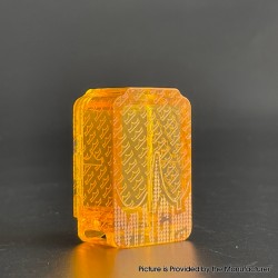 Monarchy Crown'Bo Style Boro Tank for SXK BB / Billet AIO Box Mod Kit - Translucent Orange, PC