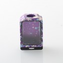 WICK'D XO Style Boro Tank for SXK BB / Billet AIO Box Mod Kit - Purple Gold Blue, Aluminum