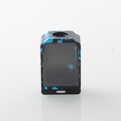 WICK'D XO Style Boro Tank for SXK BB / Billet AIO Box Mod Kit - Black Blue, Aluminum