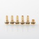 GG Submarine Style RBA Bridge for Billet / BB / Boro Tank - Matte Silver, Air Pin 1.0 + 1.2 + 1.5 + 2.5 + 3.5 + 4.5mm